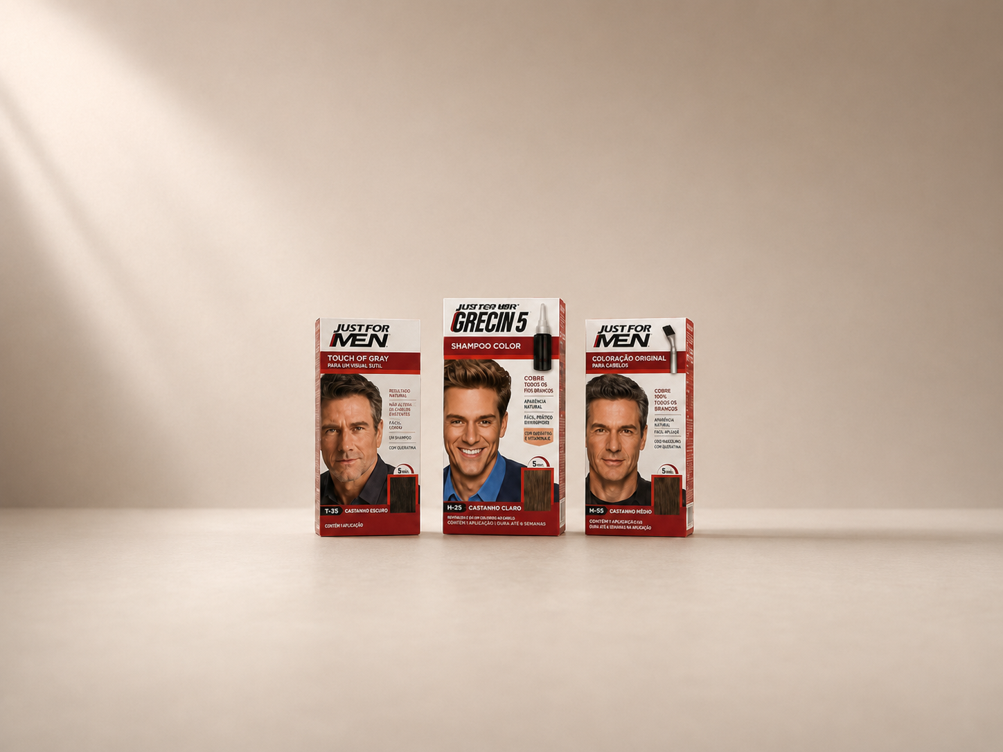 Imagem hero da campanha Just for Men