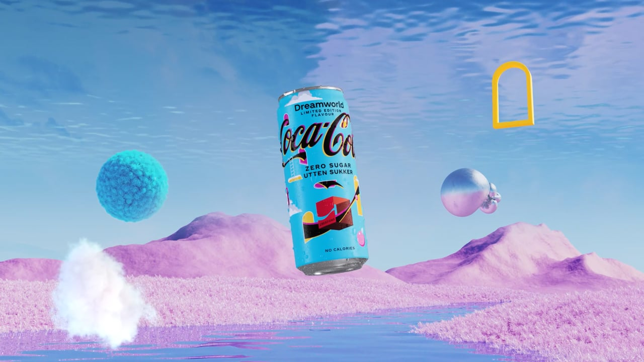 Universo visual da campanha Coke Dreamworld